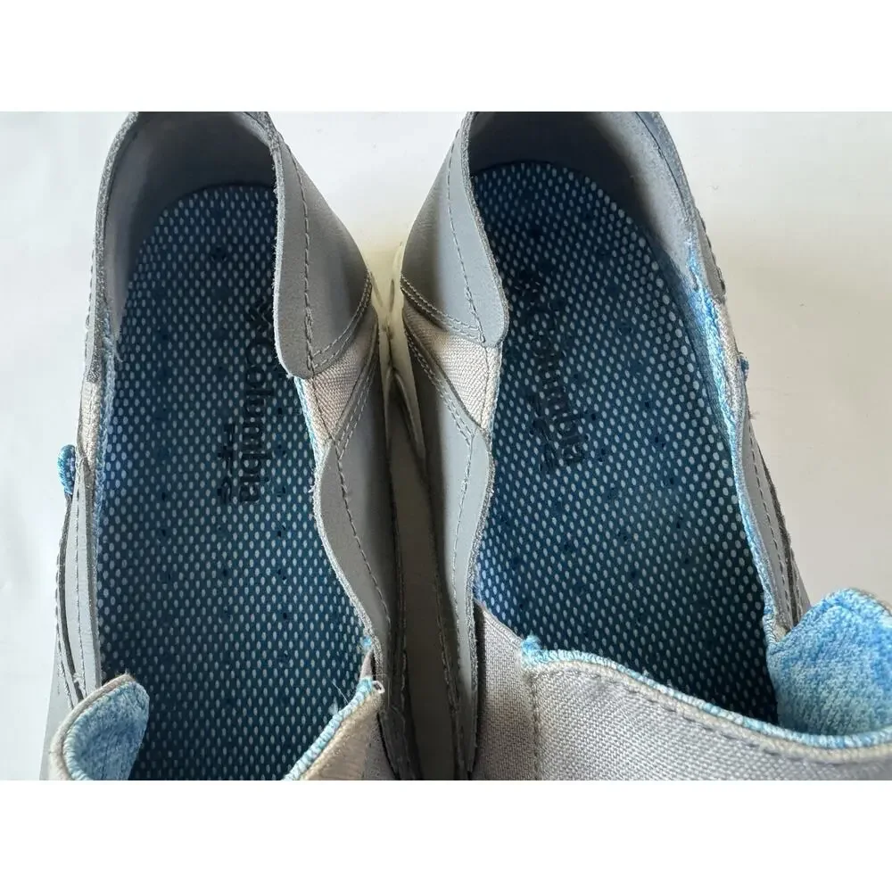 Columbia Mens 13 PFG Bahama Vent Slip-On Gray Boat Fishing Shoes